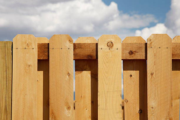 Fence repair in progress — mid-Michigan